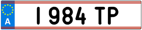 Trailer License Plate